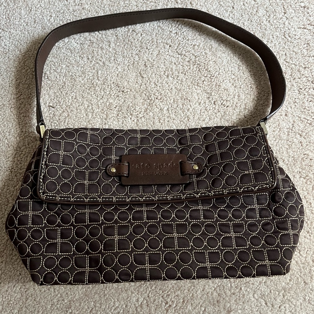 Kate Spade New York Brown Quilted Noel Shoulder Bag Purse
